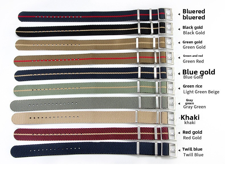 One Piece Soft Nylon Watch Bands Mens Sport Strap 20/22mm for Tudor with Tools