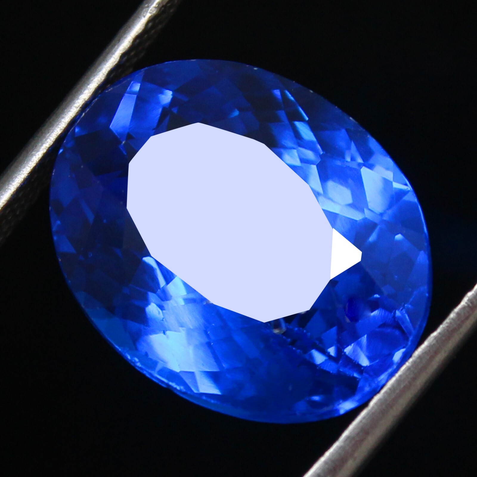 7.00 Ct Natural Violet Blue Tanzanite Unheated 14×10 mm Oval Certified Gemstone