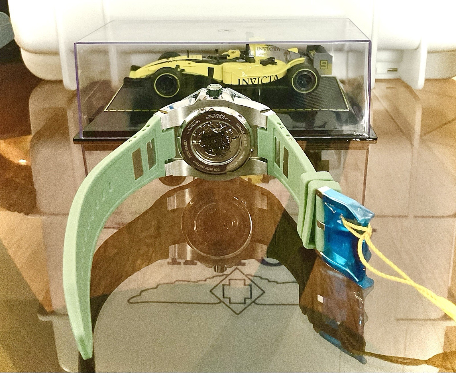 🔥RARE Invicta Iron Dome Coalition Forces Automatic Watch 48.5mm Green (44087)