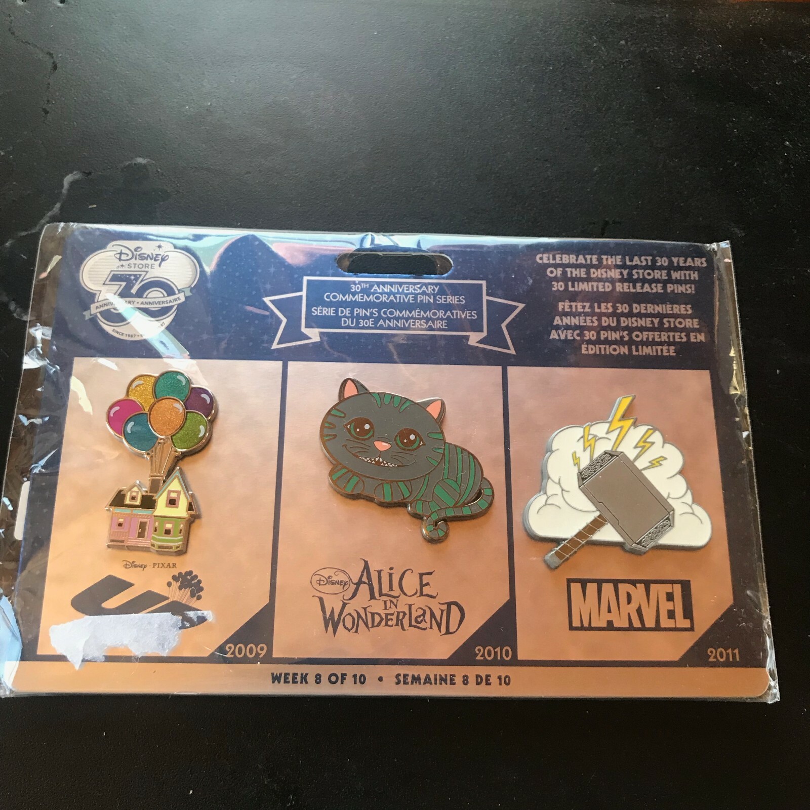 Disney Store 30th Anniversary Week 8 Up ALICE IN WONDERLAND Marvel Lapel or Hat