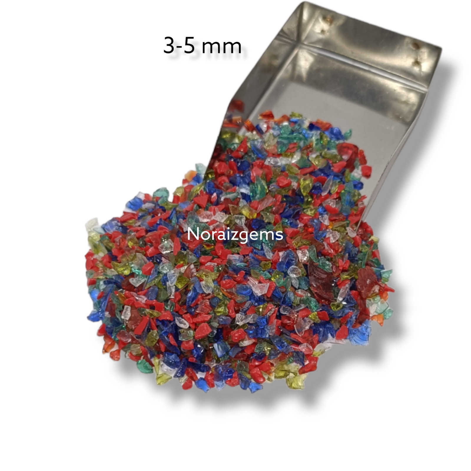 Crushed Mix Hydro Quartz Gemstone Coarse For Woodworking, Ring Inlay, Resin Art