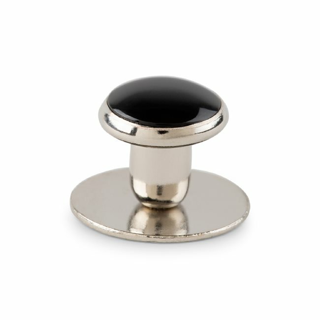 New Black Silver Tuxedo Shirt 2 Cuff links 6 Studs Set 1 year guarantee Wedding