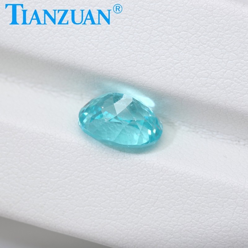 Synthetic YAG Oval Shape Neon Blue Color with inclusions loose Gemstones