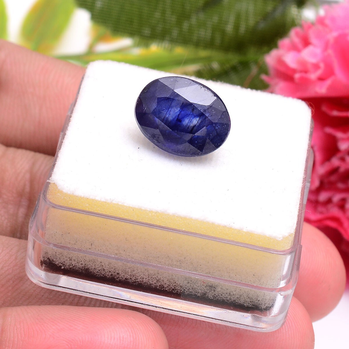 11.80 Cts Natural Blue Sapphire 13.55*10.50mm Oval Cut Stunning Loose Gemstone