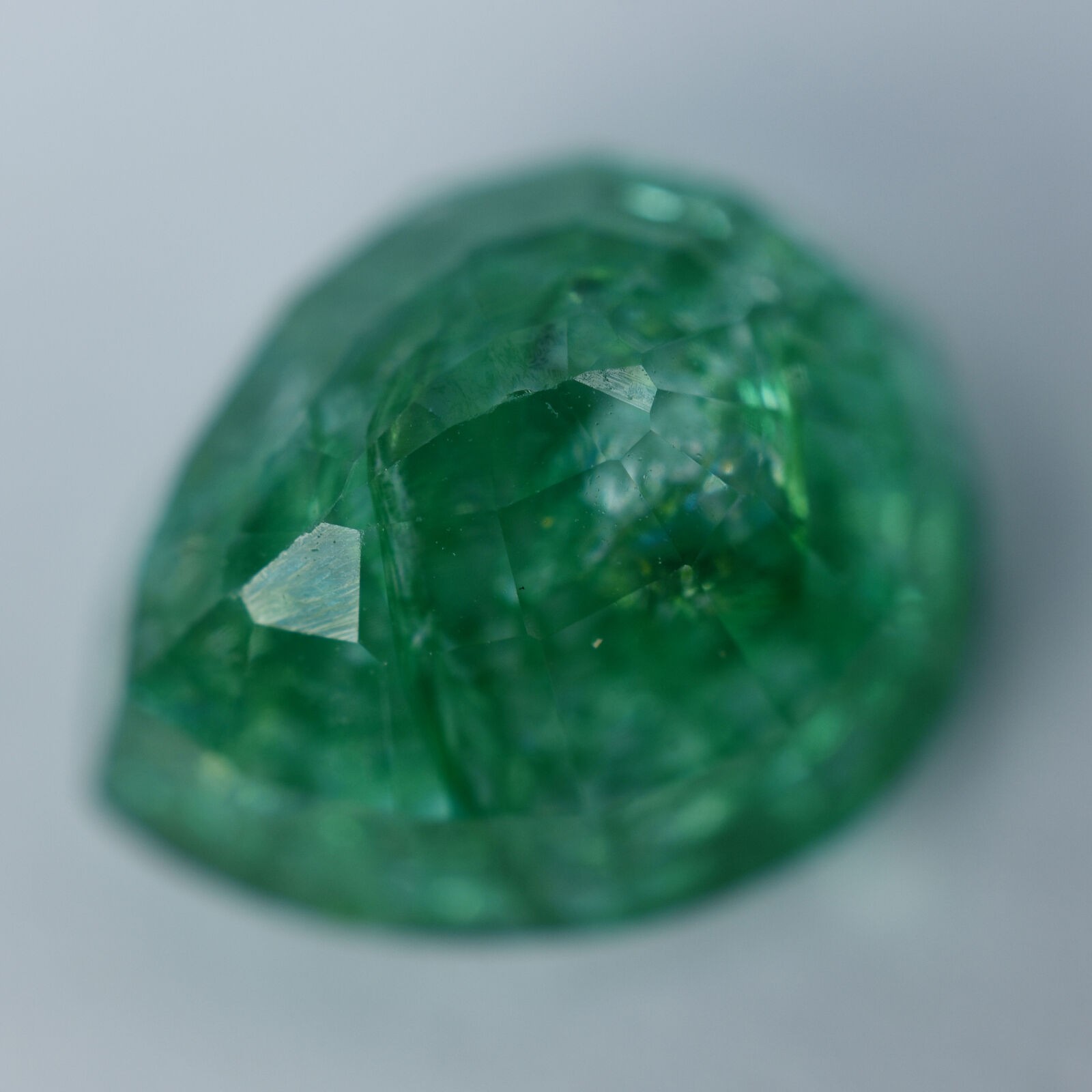 NATURAL Green Emerald PEAR Cut Loose Gemstone Ring Size 6.90 Ct CERTIFIED