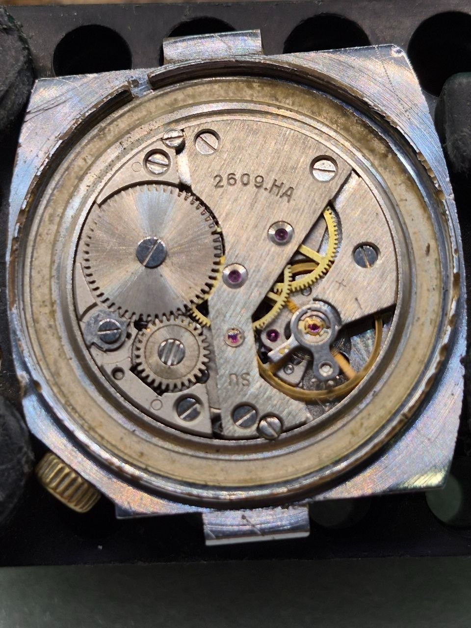 Vintage Soviet mechanical wristwatch RAKETA 2609 HА.