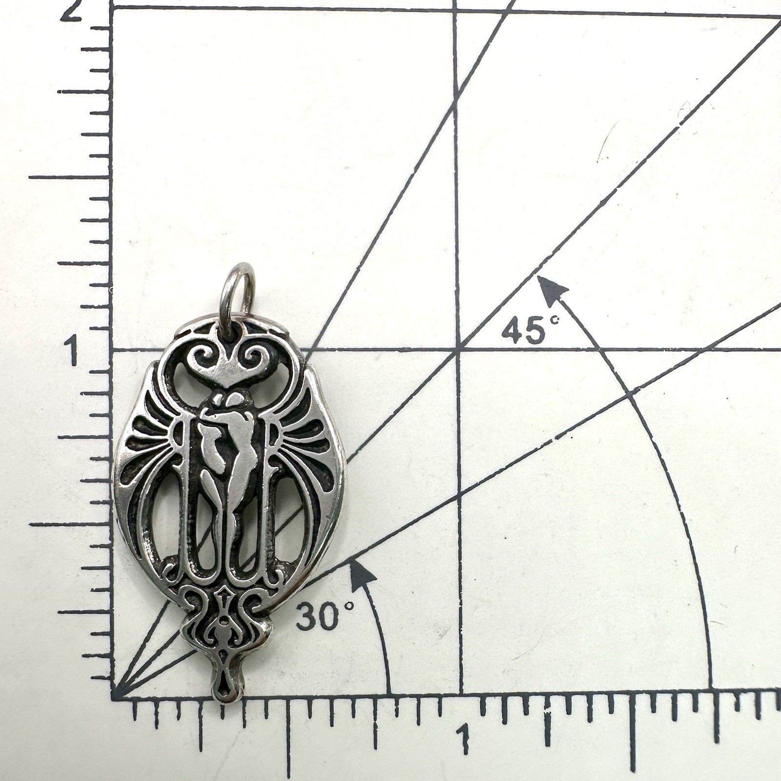 Soulmates Nude Lovers Pendant Pepi & Co Sterling Silver Qrys Bennett Reversible