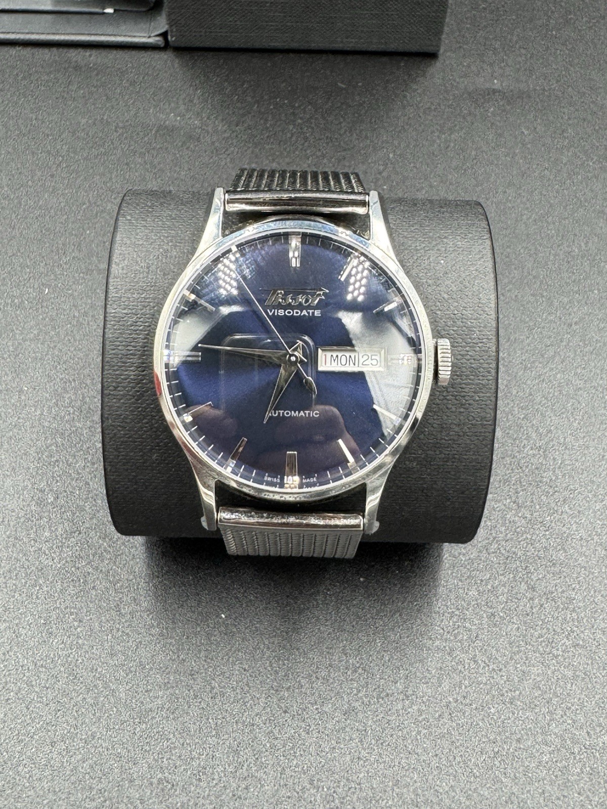 TISSOT HERITAGE VISODATE AUTOMATIC Blue Dial Swiss Made T019.430.11.041.00 W BOX
