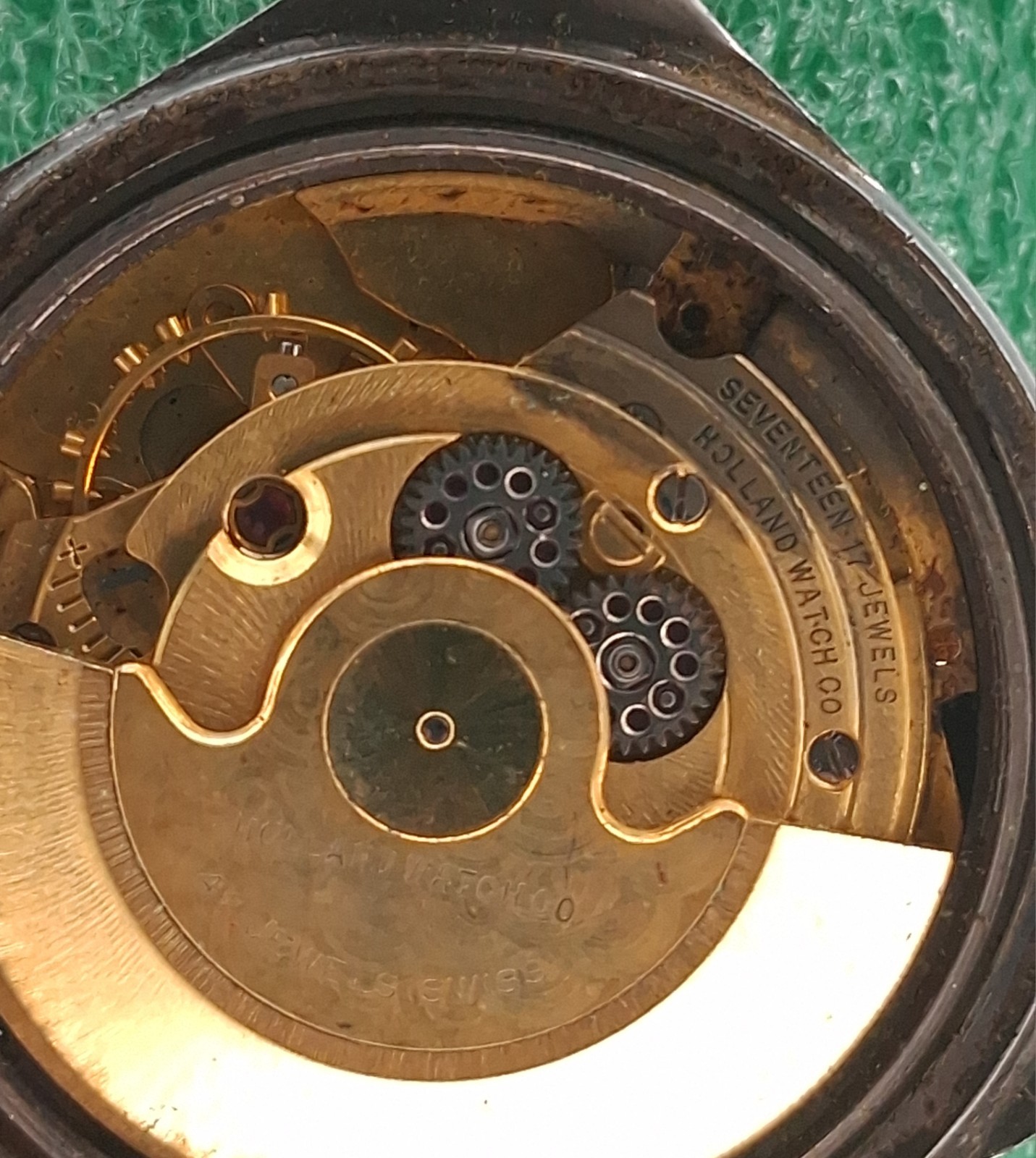 Lot W676 Mens Jacques Prevard 14kt Gold/Steel Auto Movement Vintage Watch Parts
