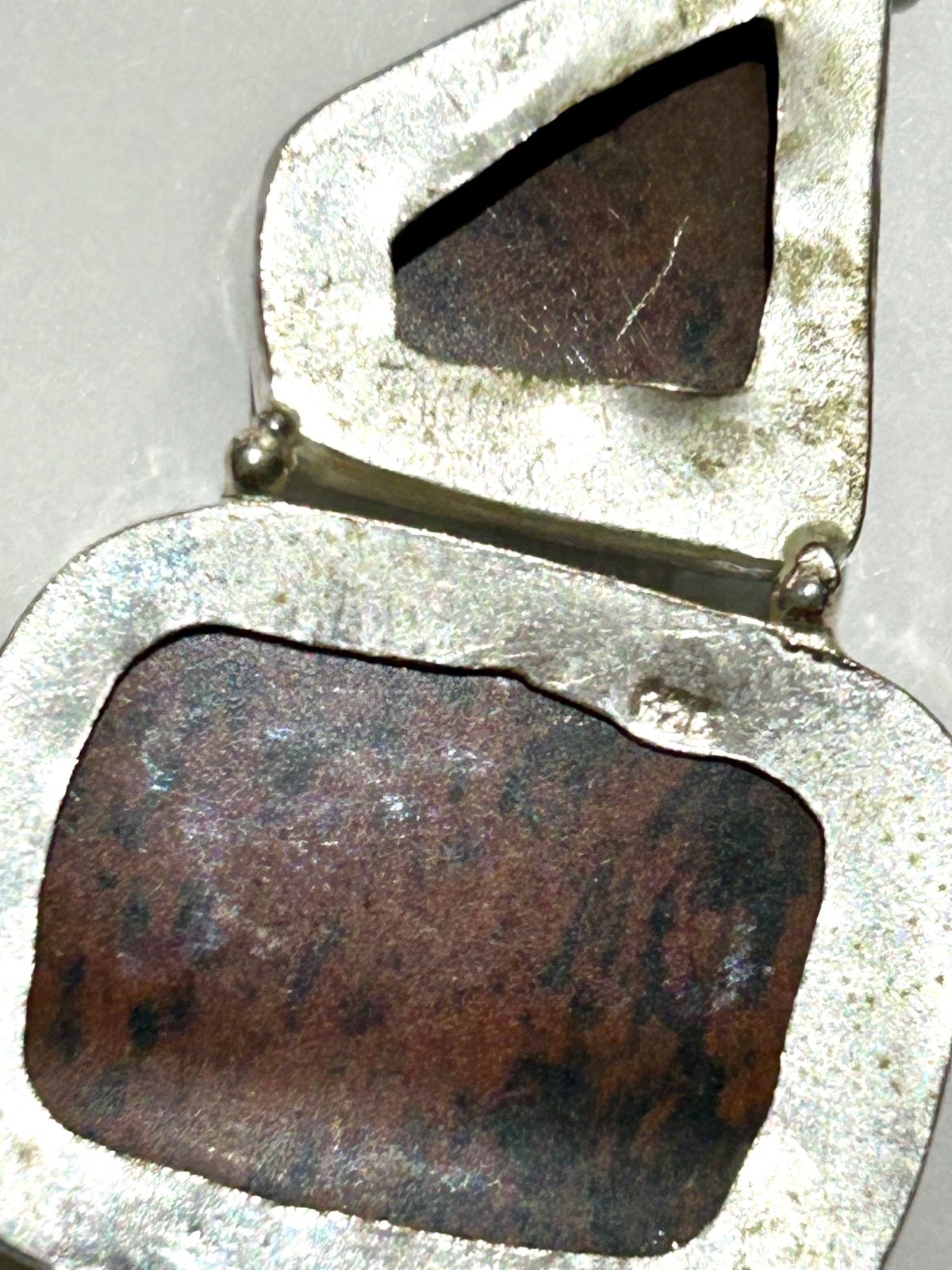 Mahogany Obsidian Large Gemstone Handmade 925 Sterling Silver Jewelry Pendant 3”