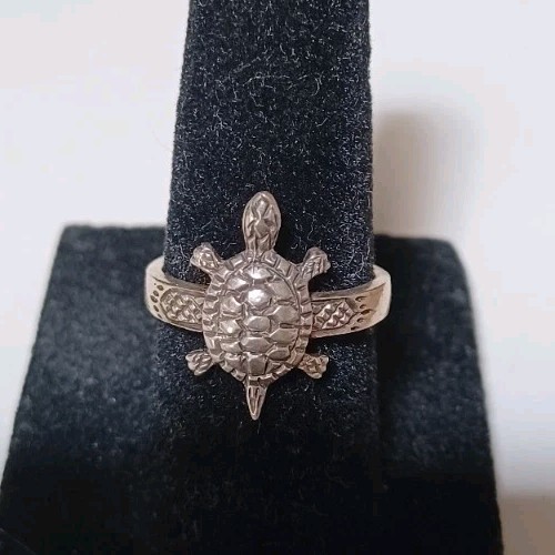 Sterling Silver Thailand Turtle Ring SZ 6 2gm