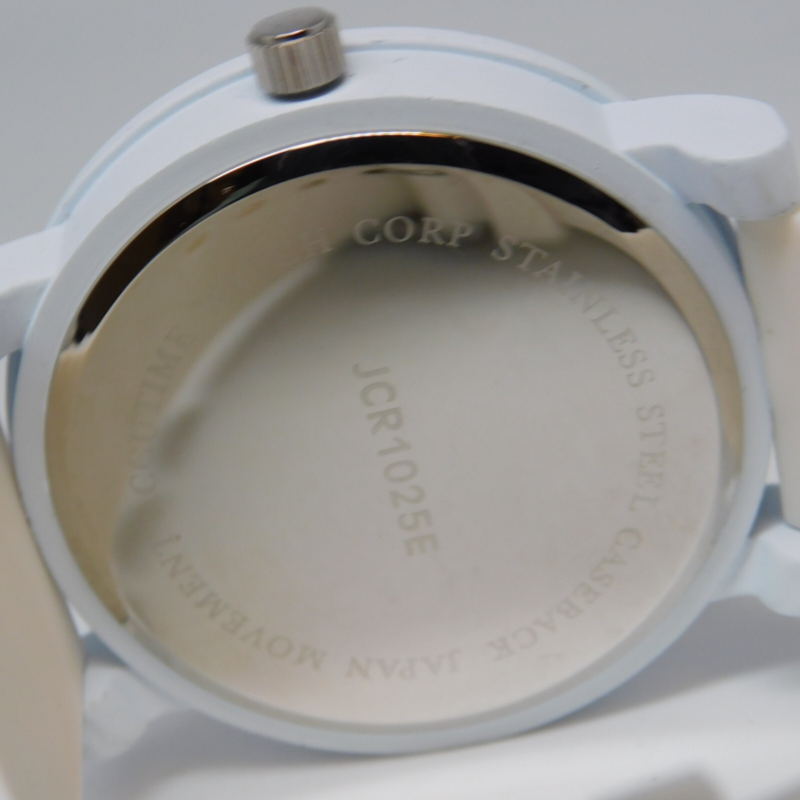 Accutime Watch Corp. White Tone Quartz Analog Women’s Watch New Battery