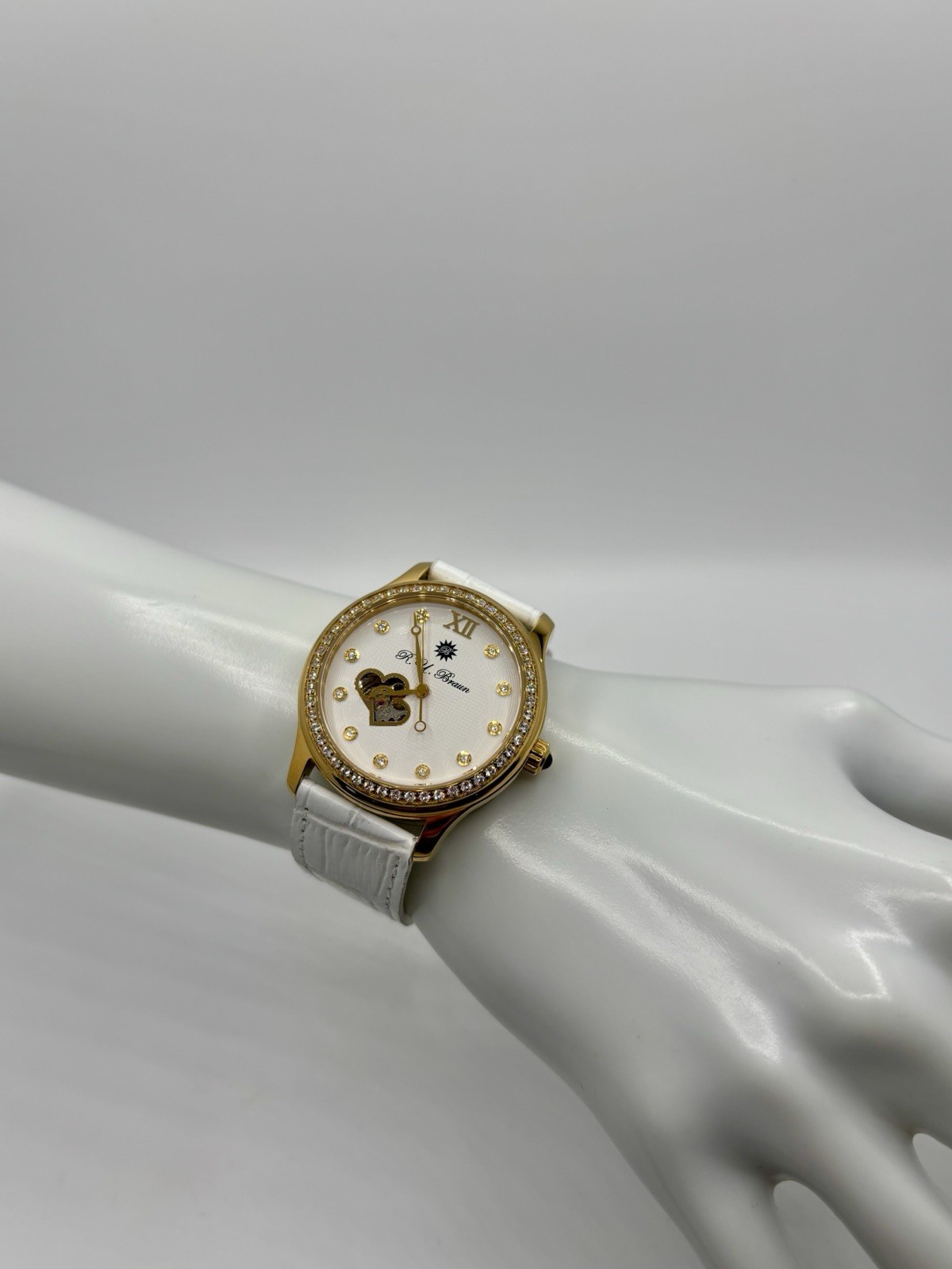 R.U. BRAUN Automatic 27 Jewels Women’s Watch 38mm Stainless Steel w/ Box