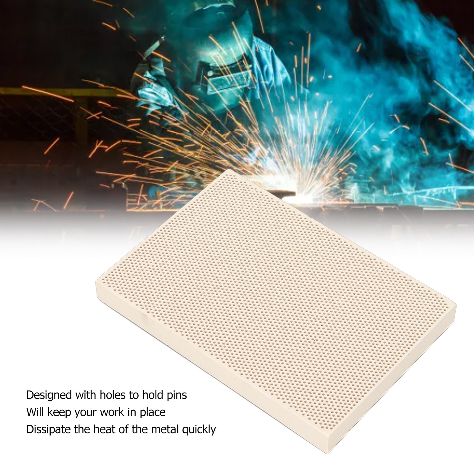 Soldering Block High-Temp Resistant Ceramic For Jewelry Welding Easy To Use