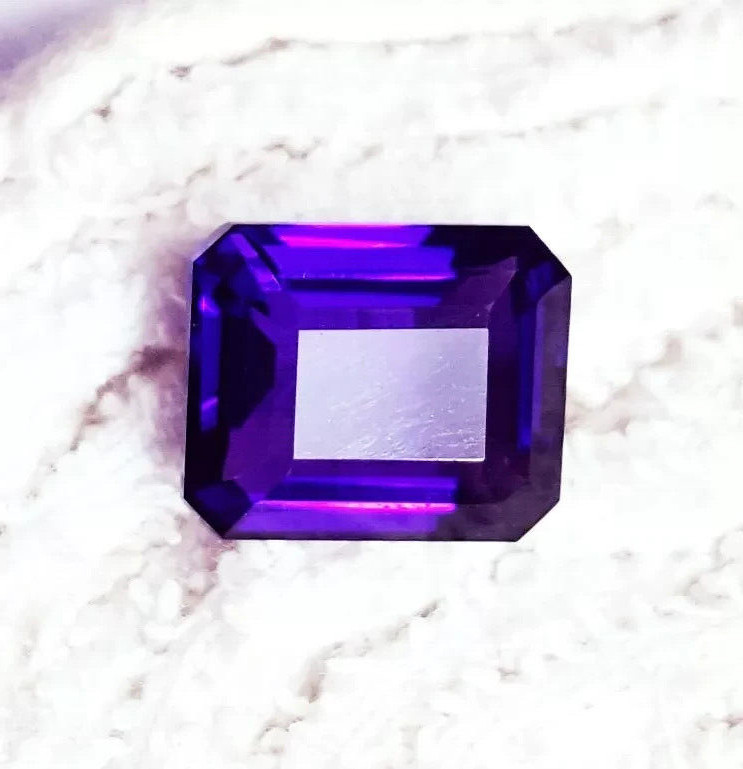 Awesome Emerald Cut Violet Taaffeite Natural 120 Ct EGL Certified Loose Gemstone