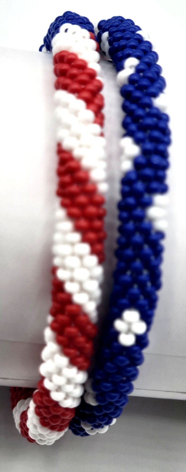 6 PCS NEPAL Glass Seed Bead Handmade Beaded Crochet Roll On Bracelets-Jewelry