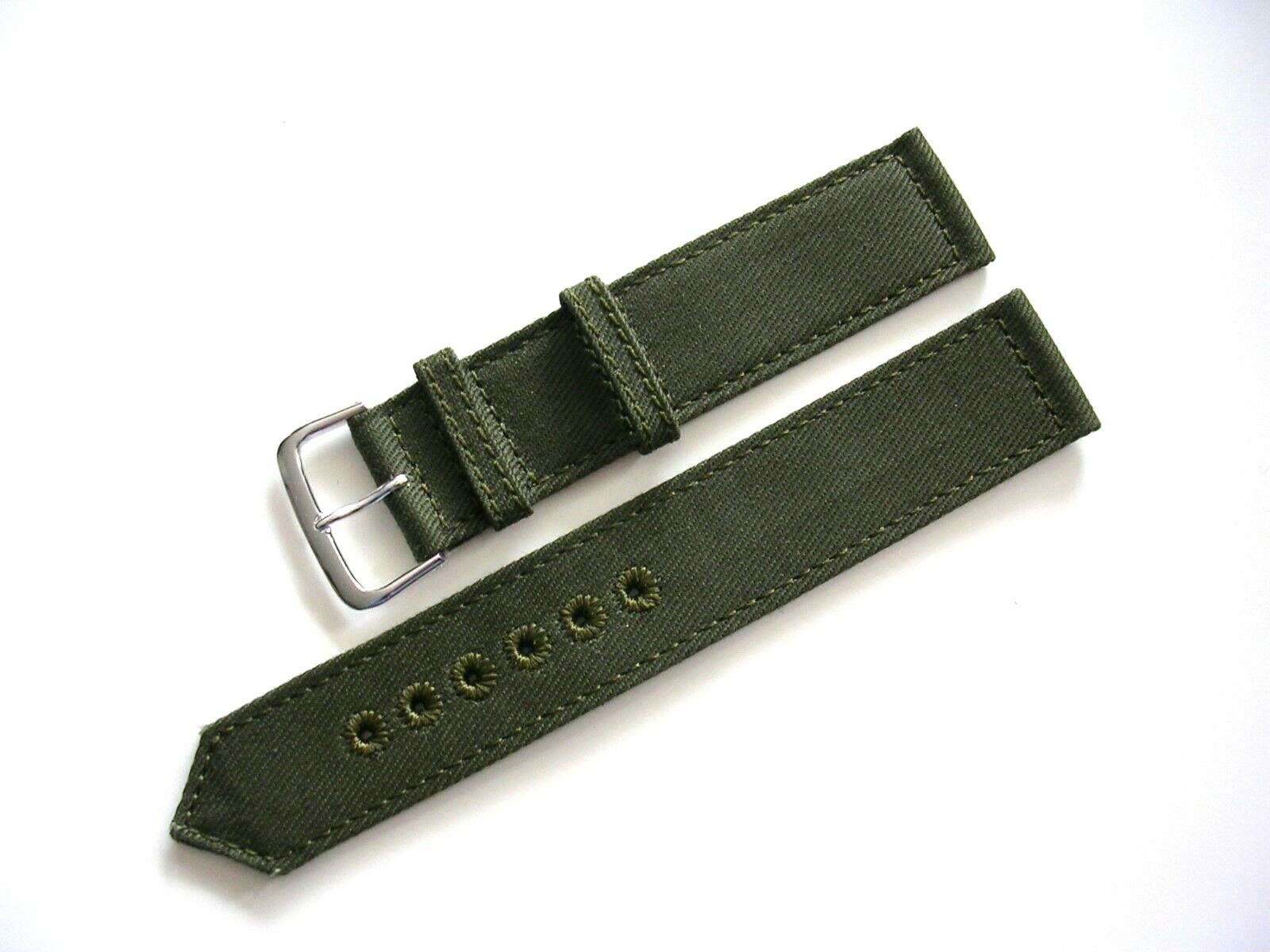 NATO® 2pc WWII Canvas Military army MoD watchband OEM Combat strap IW SUISSE USA