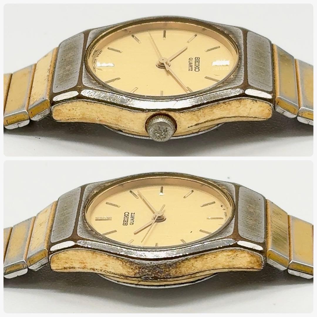 Working item SEIKO Ladies Watch Quartz New Battery Gold