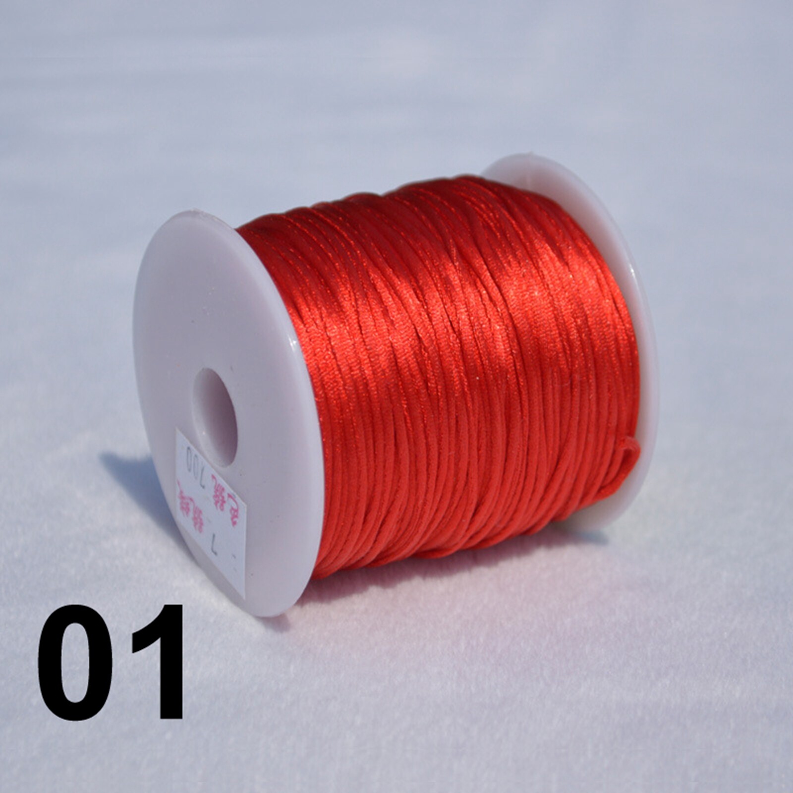 40 Meters Nylon Chinese Satin Silk Knot Cord 2mm RATTAIL Thread Necklace Spool