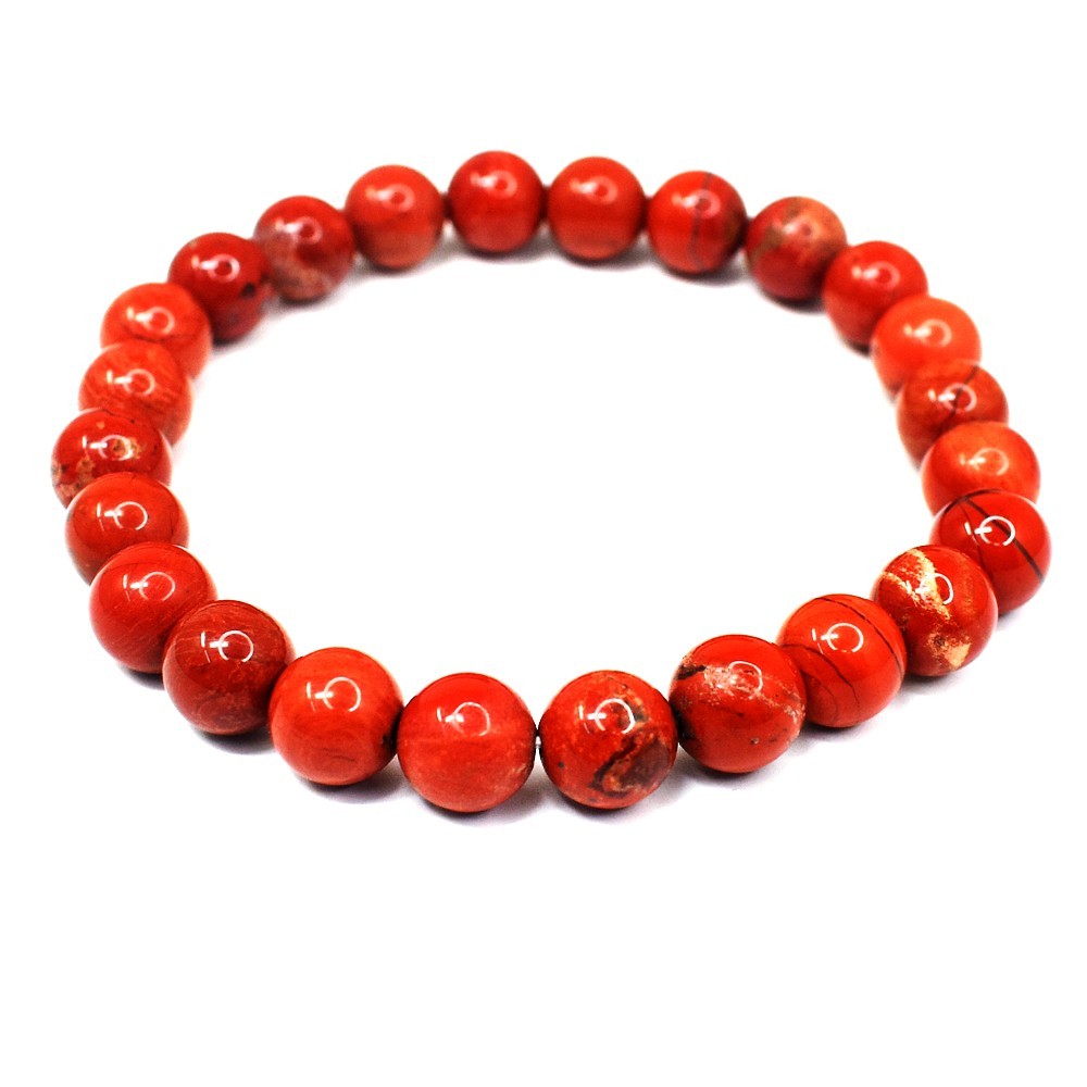 Red Jasper Elegant 100.00 Cts Top Grade Stretchable Bracelet Beaded VK 42 AZ1