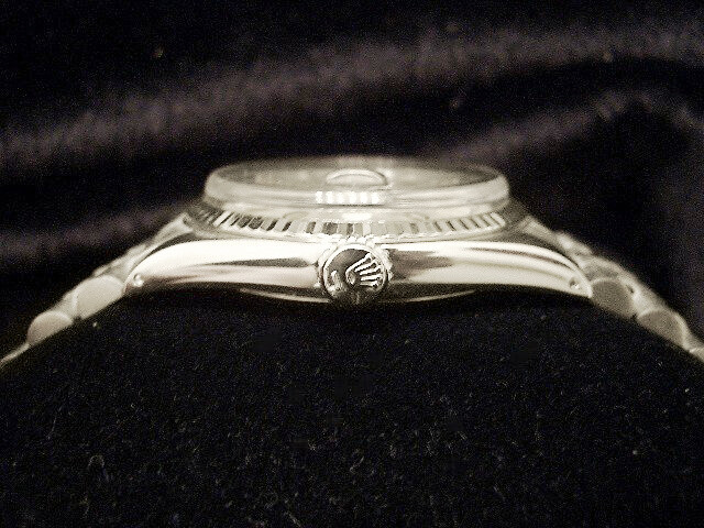 Rolex Datejust Mens Stainless Steel Watch 18k White Gold Bezel Silver Dial 1601