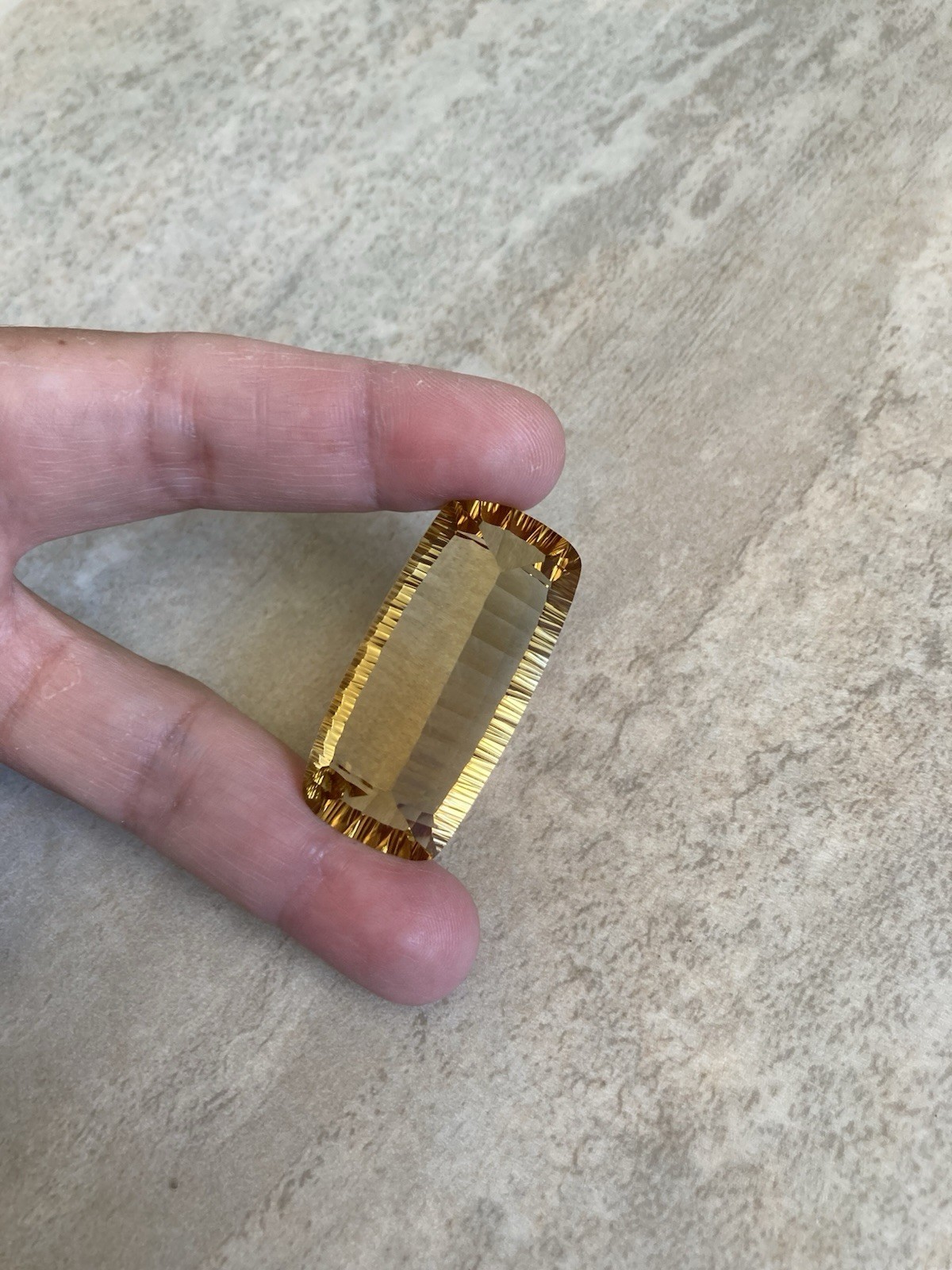 100% Natural BIG 88.1 ct Honey Yellow Citrine