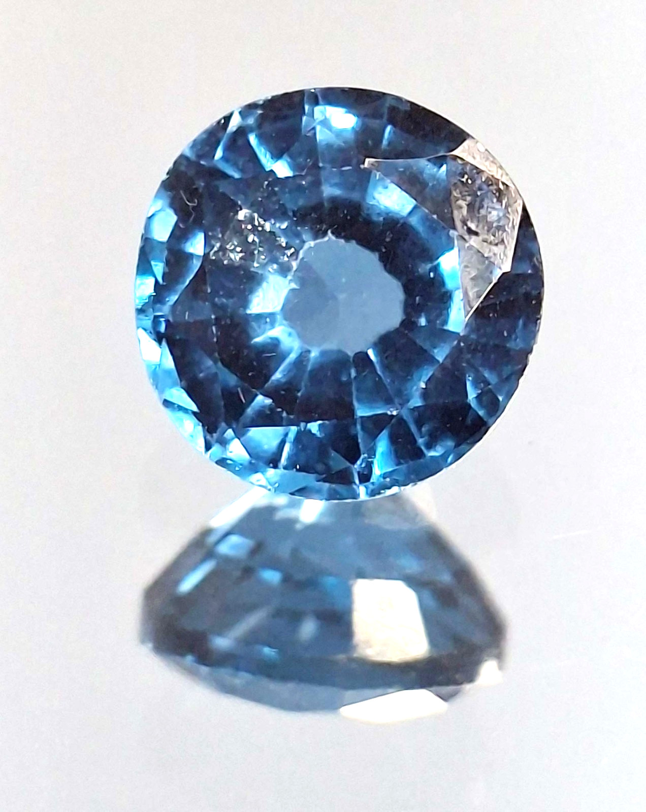 Indicolite Tourmaline Round Cut Natural 5-7 Ct Certified Loose Gemstone TQ643
