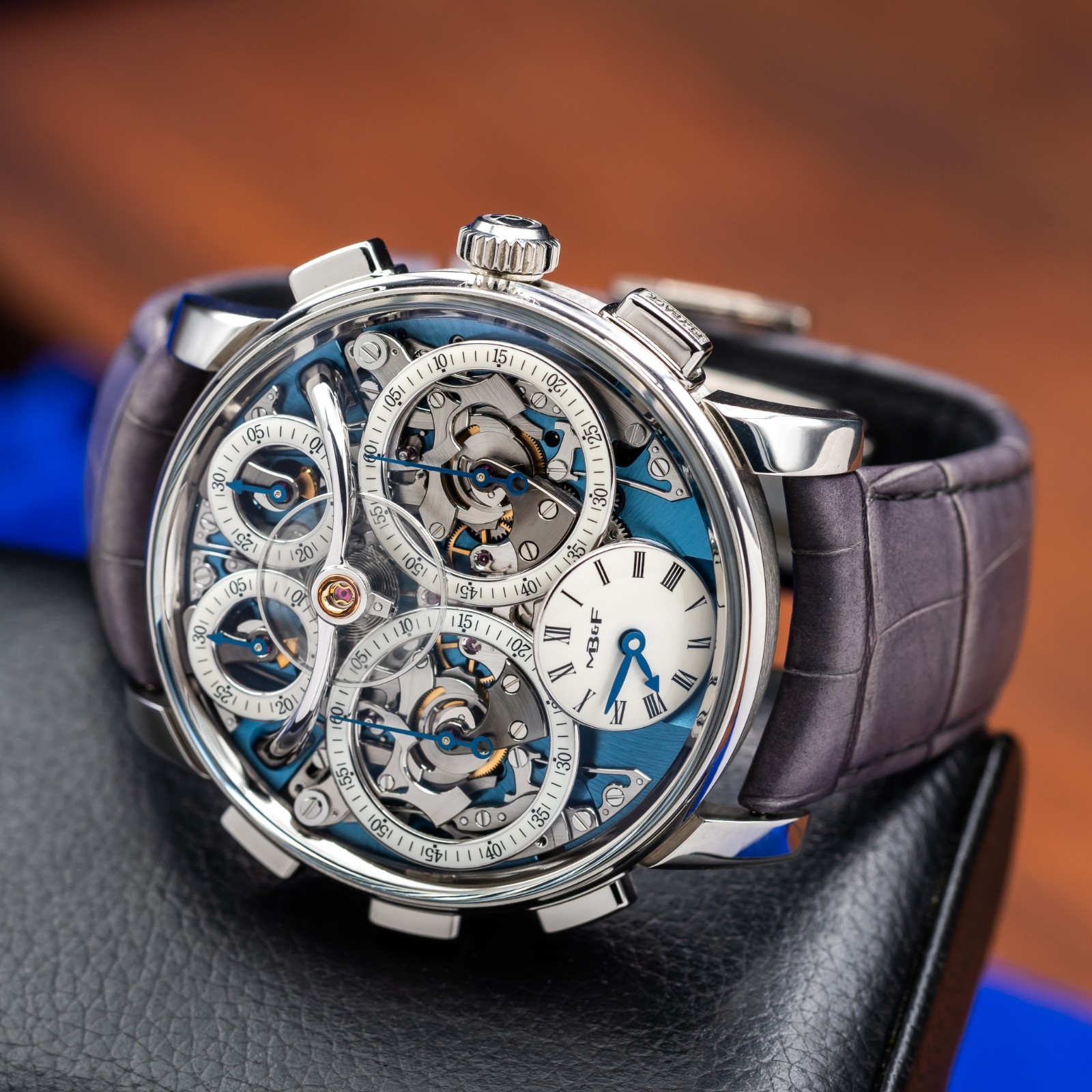 MB&F Legacy Machine(LM) Sequential Flyback Platinum Dual Chrono Flyback 10.PL.BU