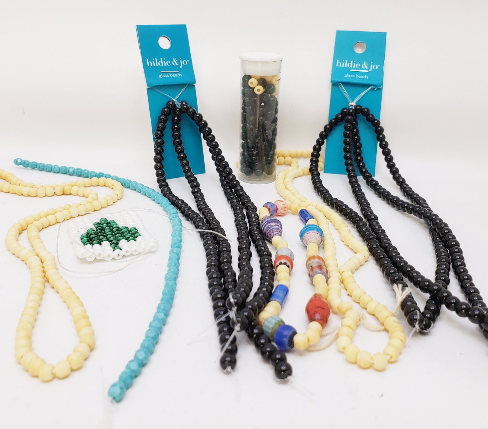Lot of Glass Bead Necklaces Hildie & Jo and Other Beads Plus FREE Beads