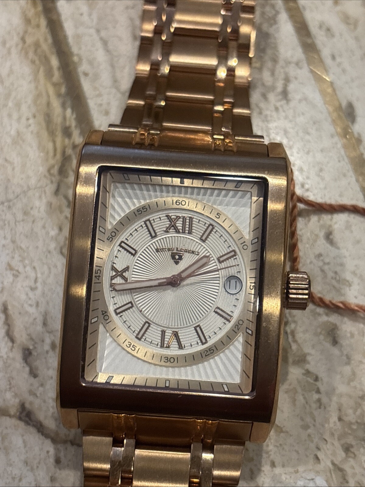 Swiss Legend Limousine Gold/White Men’s 39mm Watch Read