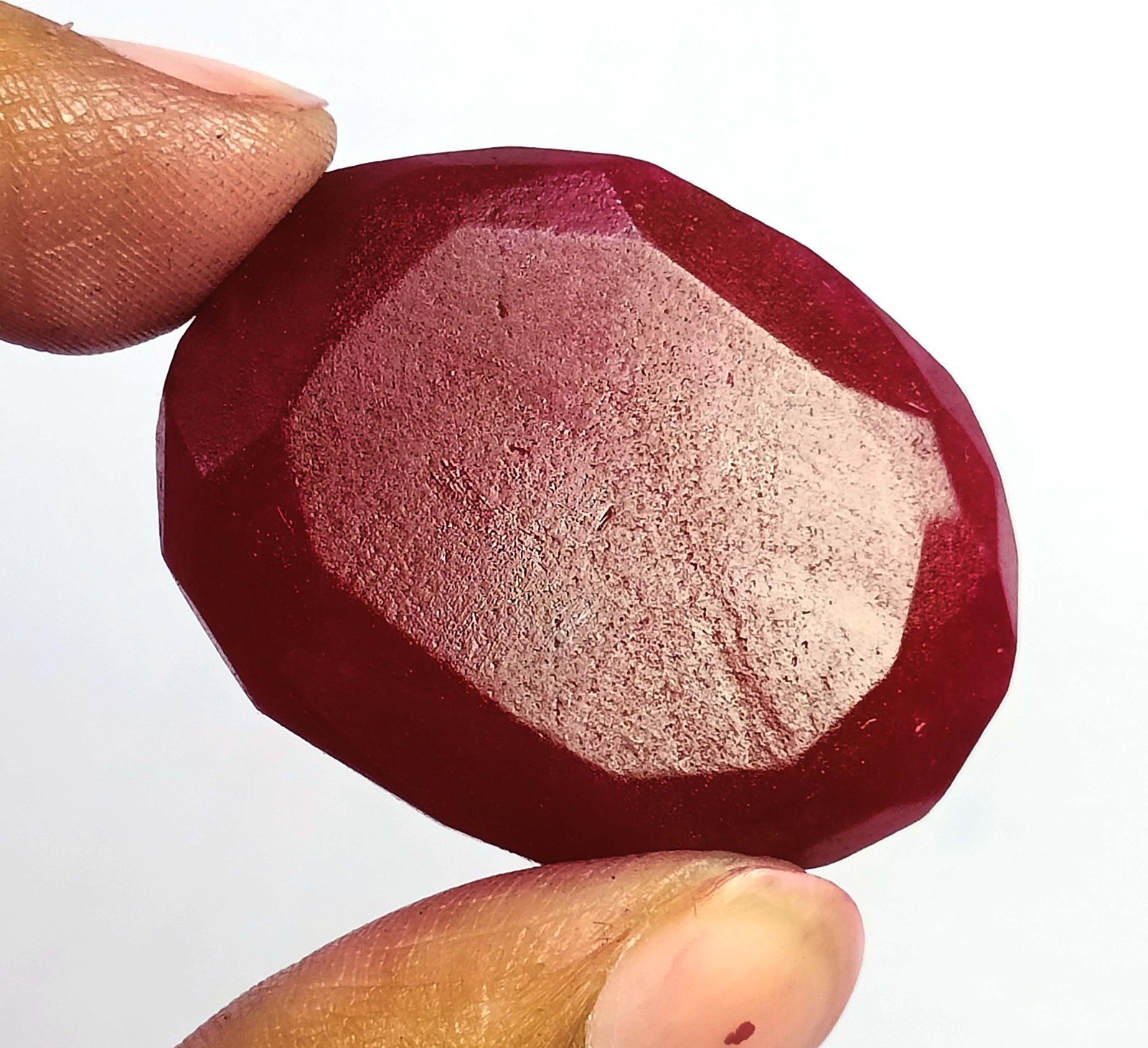 Natural Red Ruby 77.0 Carat Oval Shape EGL Certified Loose Gemstone 6AGK