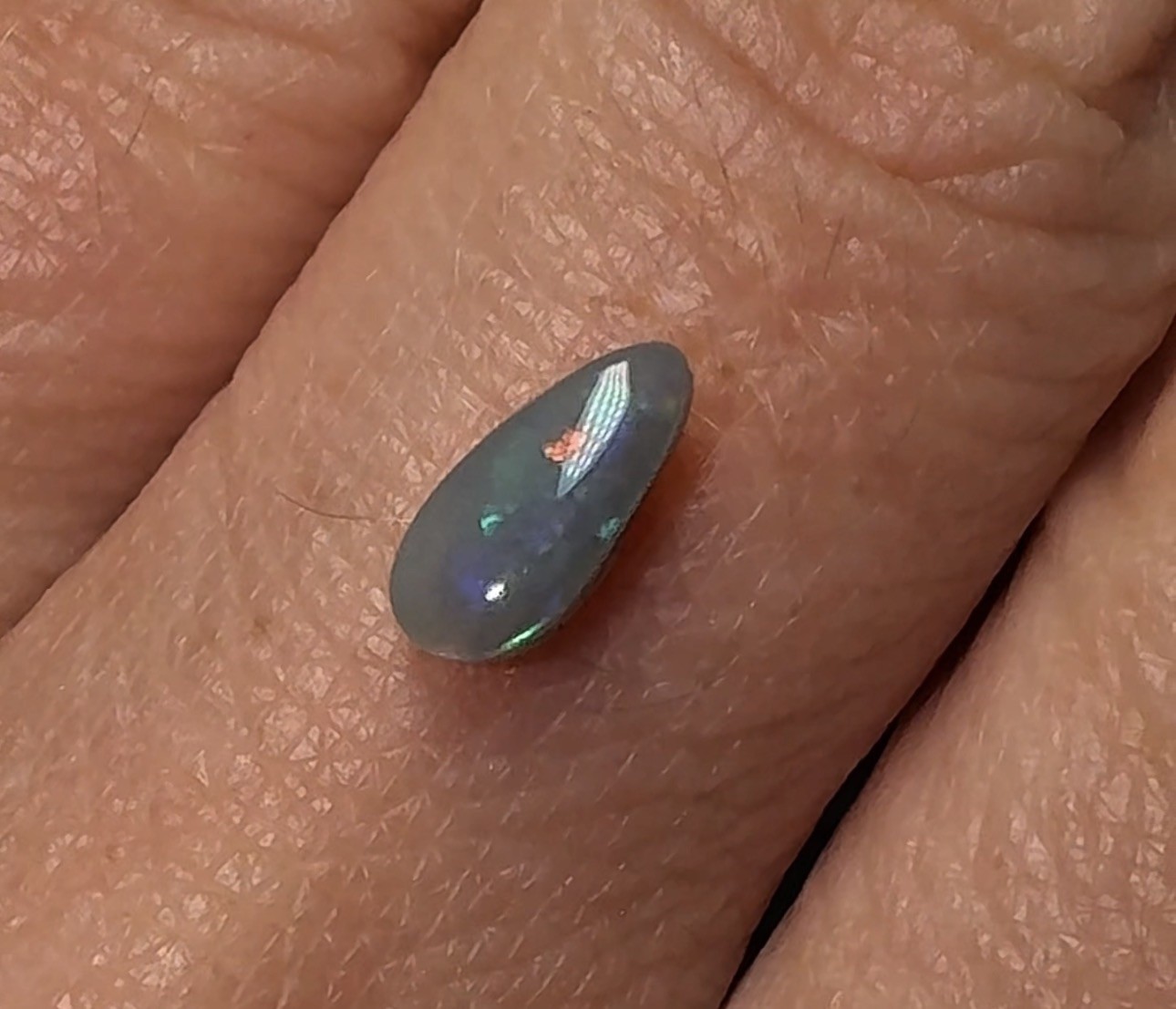 Natural Solid Australian Dark Opal 0.55ct, Lightning Ridge, jewelry making stone