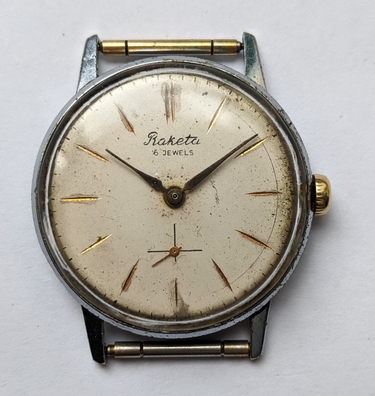 Rare Vintage Soviet Watch RAKETA 16 ruby jewels made in the USSR 1960s