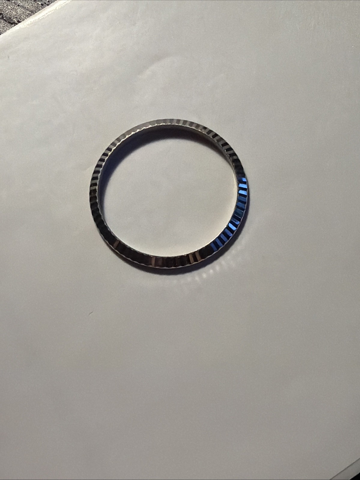 100% Authentic ROLEX 18K White Gold Fluted Bezel – 34mm
