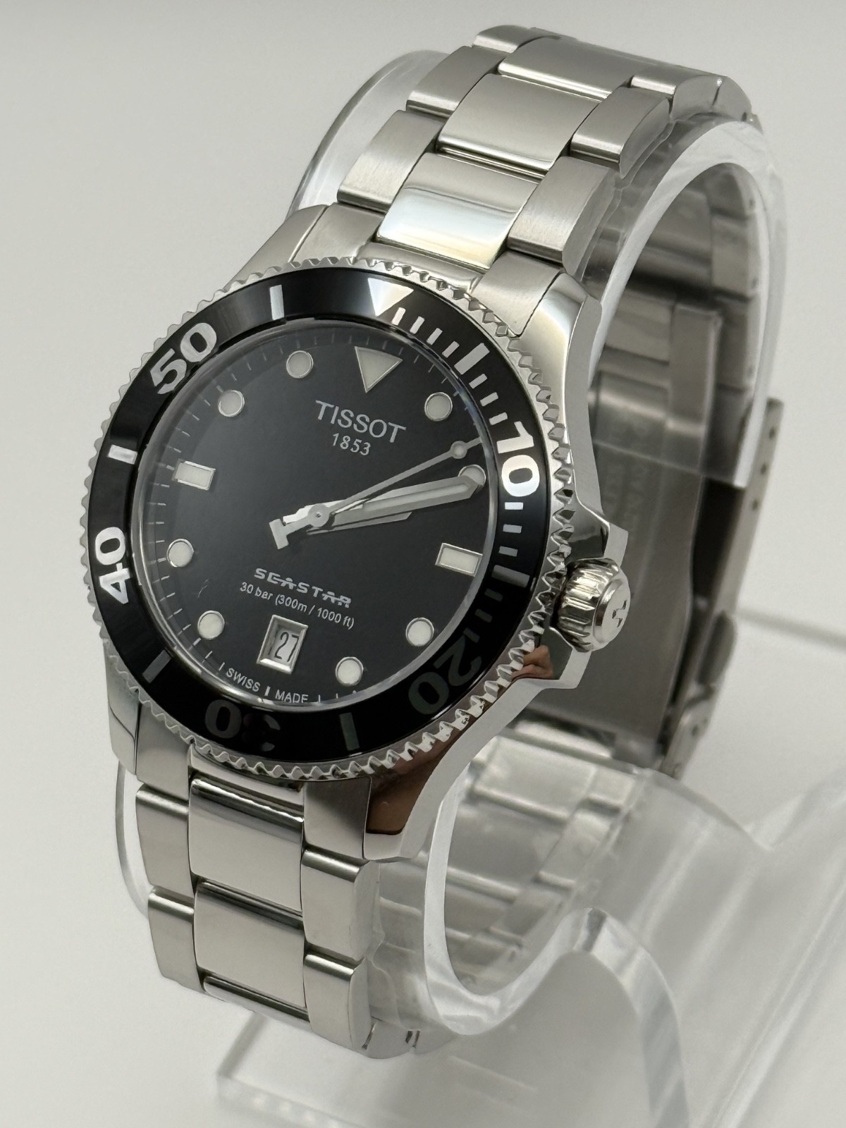 Tissot Seastar 1000 Black Unisex Adults Watch – T120.210.11.051.00
