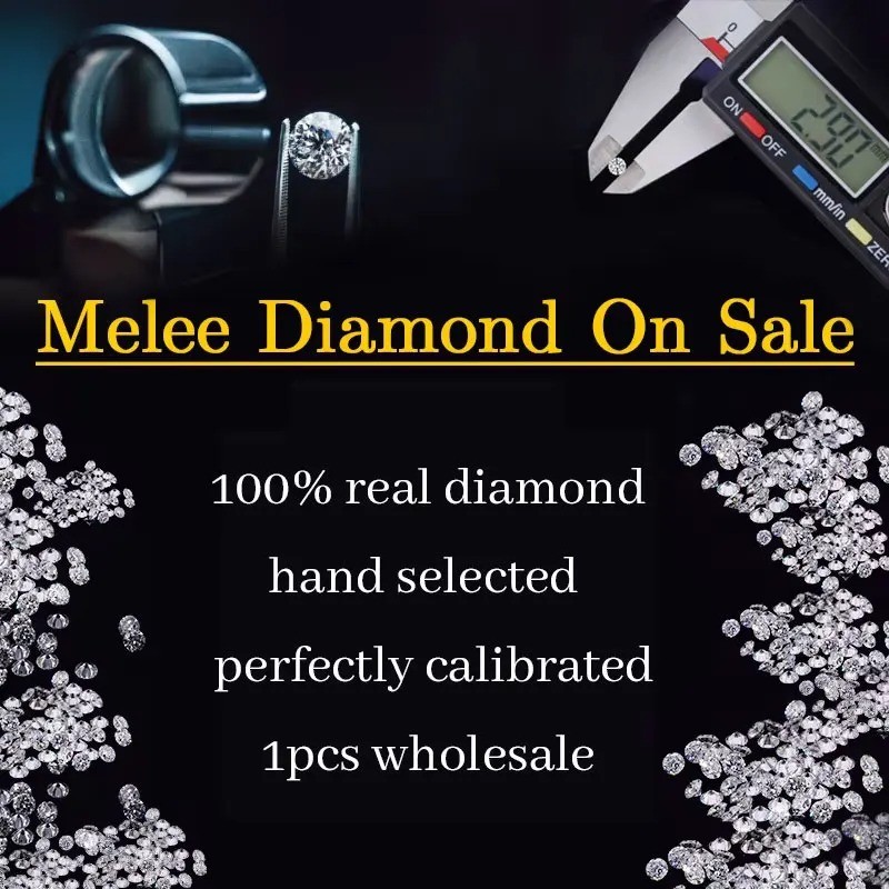Wholesale IGI Round Cut 0.3-5ct Lab Grown Diamond D Color VVS1 for Fine Jewelry