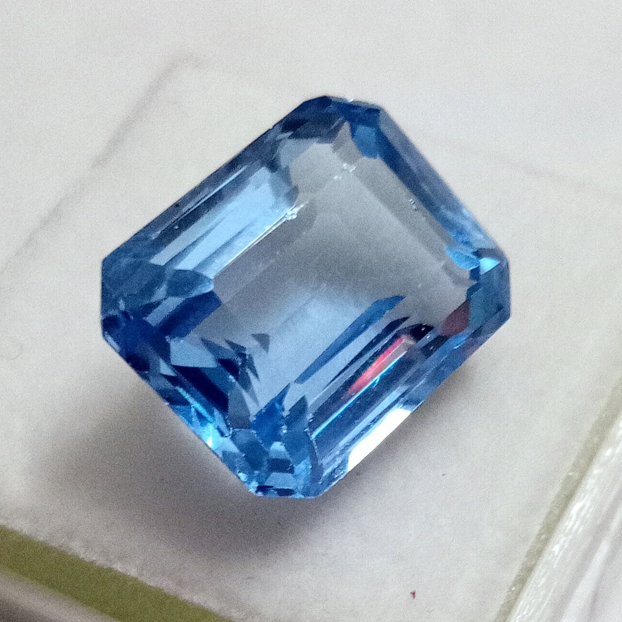 Awesome Blue Aquamarine Emerald Cut 9-11 Ct Natural Loose Gemstone EGL Certified
