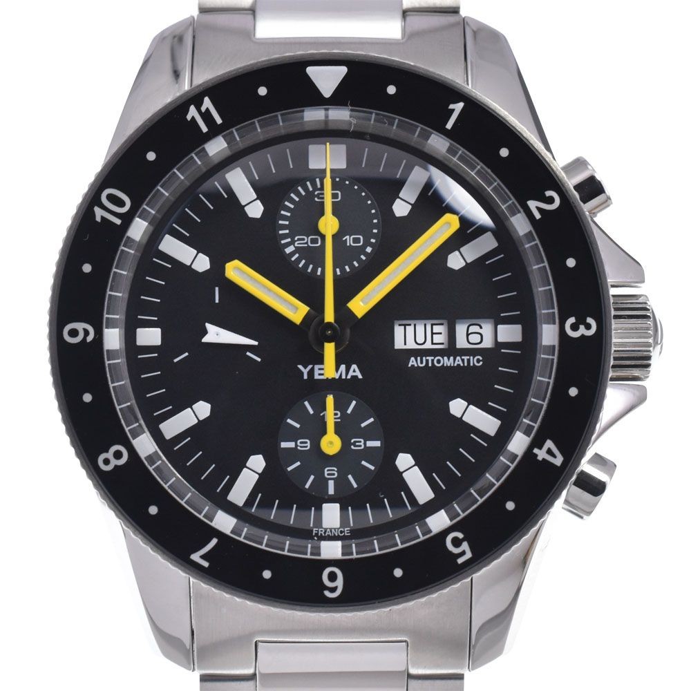 YEMA YNAV22CHEN-AMS Men’s Navy Chronograph Auto Black SS