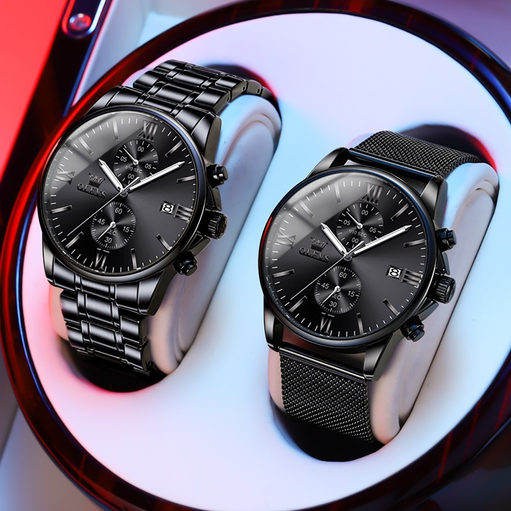 OLEVS 2886 Luminous Multifunctional Male Popular Steel Classic Quartz Watch