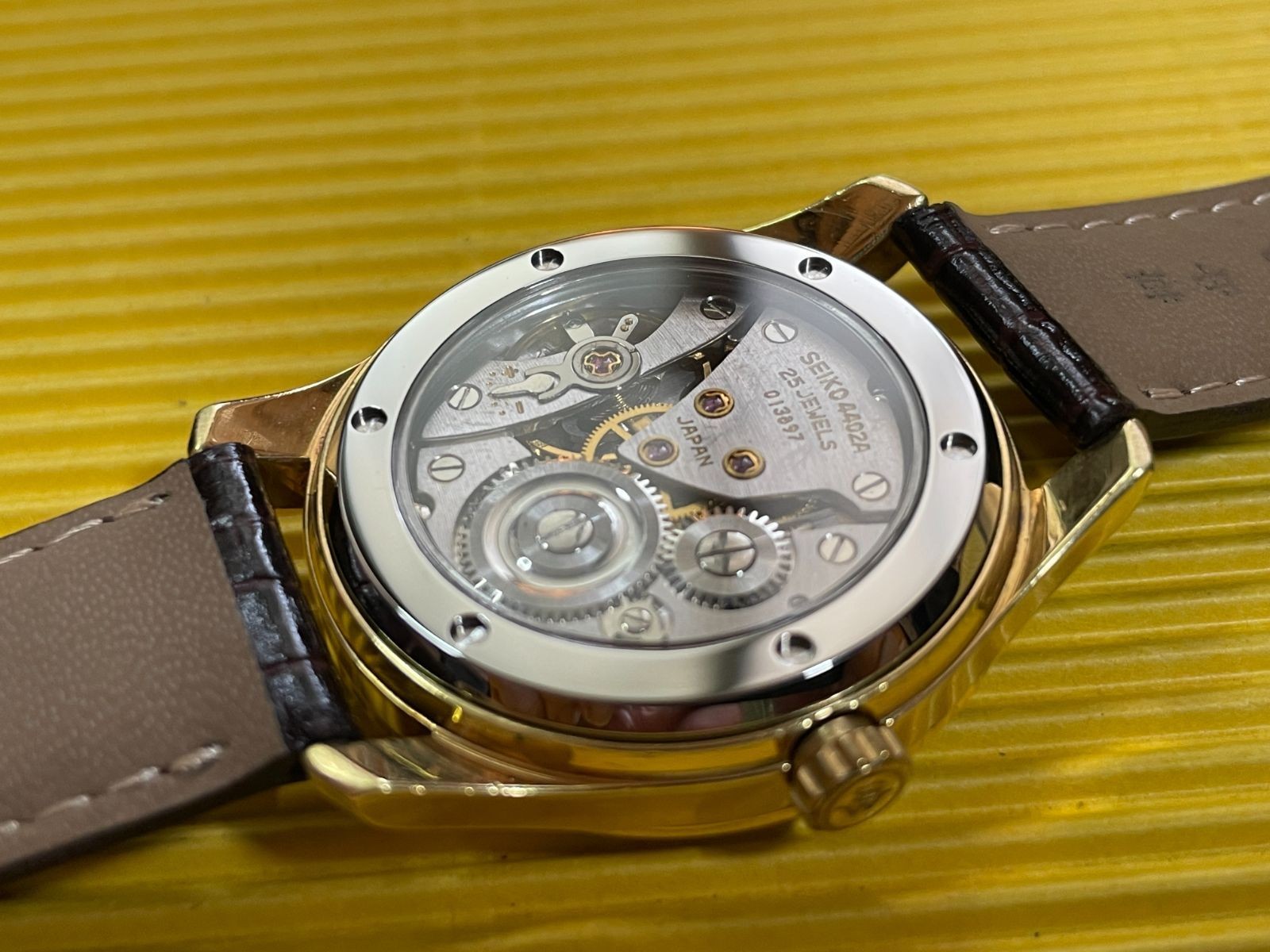 Seiko King Seiko 44KS Sapphire See-Through Case Back SUS316L From Japan