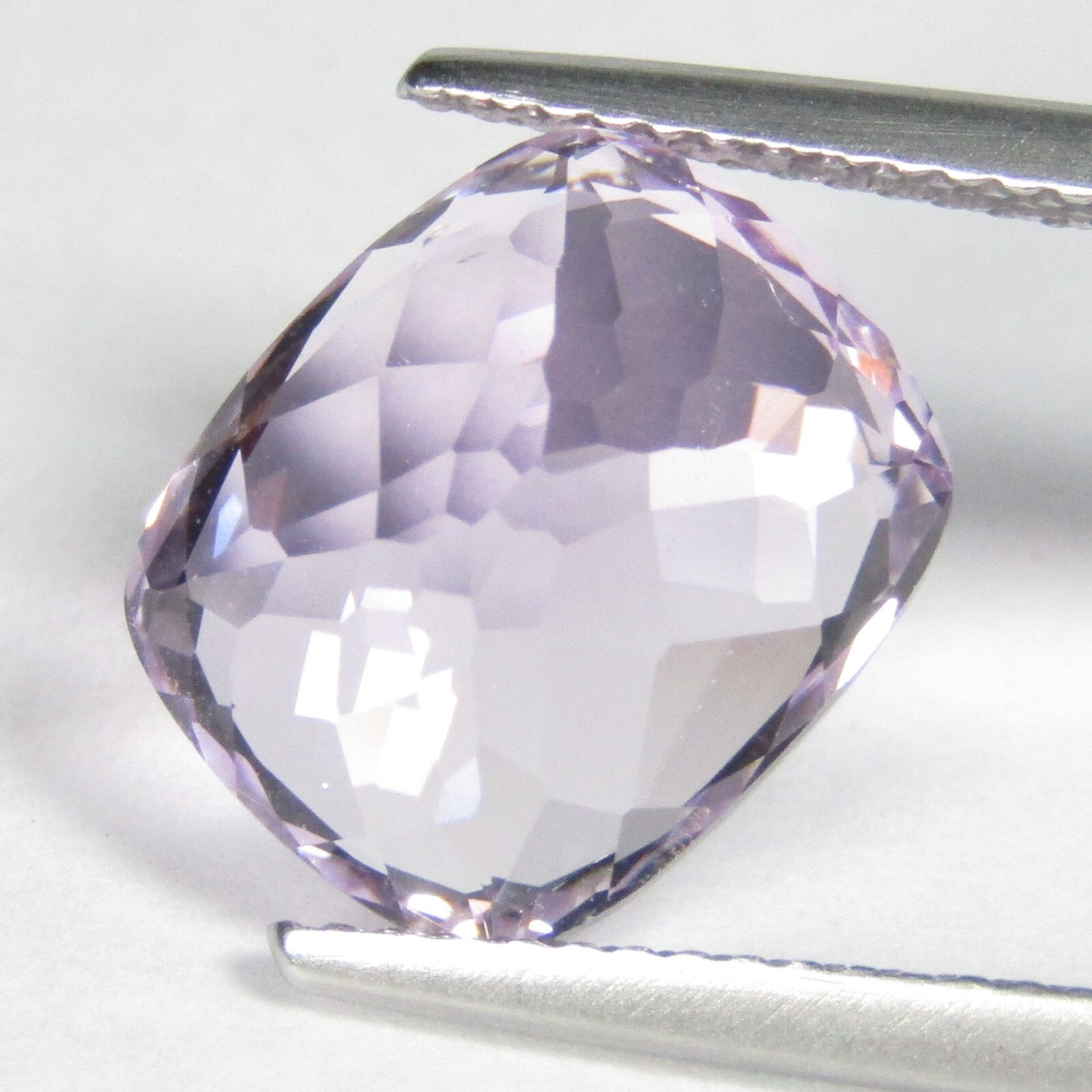 7.21Cts Ravishing Natural Kunzite 12x10mm Cushion Cut Gemstone From Afghanistan