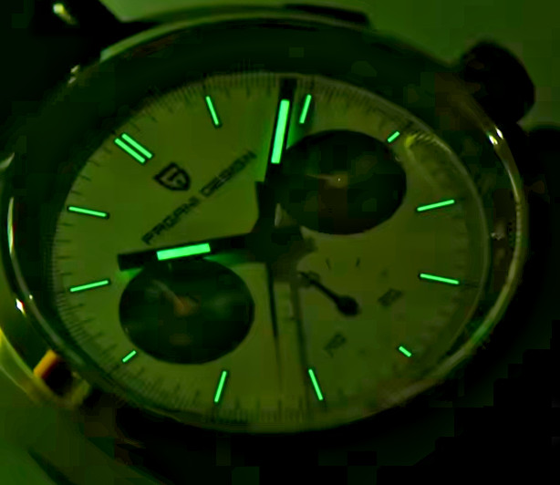 Pagani Design 1782 39mm Retro Turtle Styled Chronograph Sapphire 24hr Seiko VK63