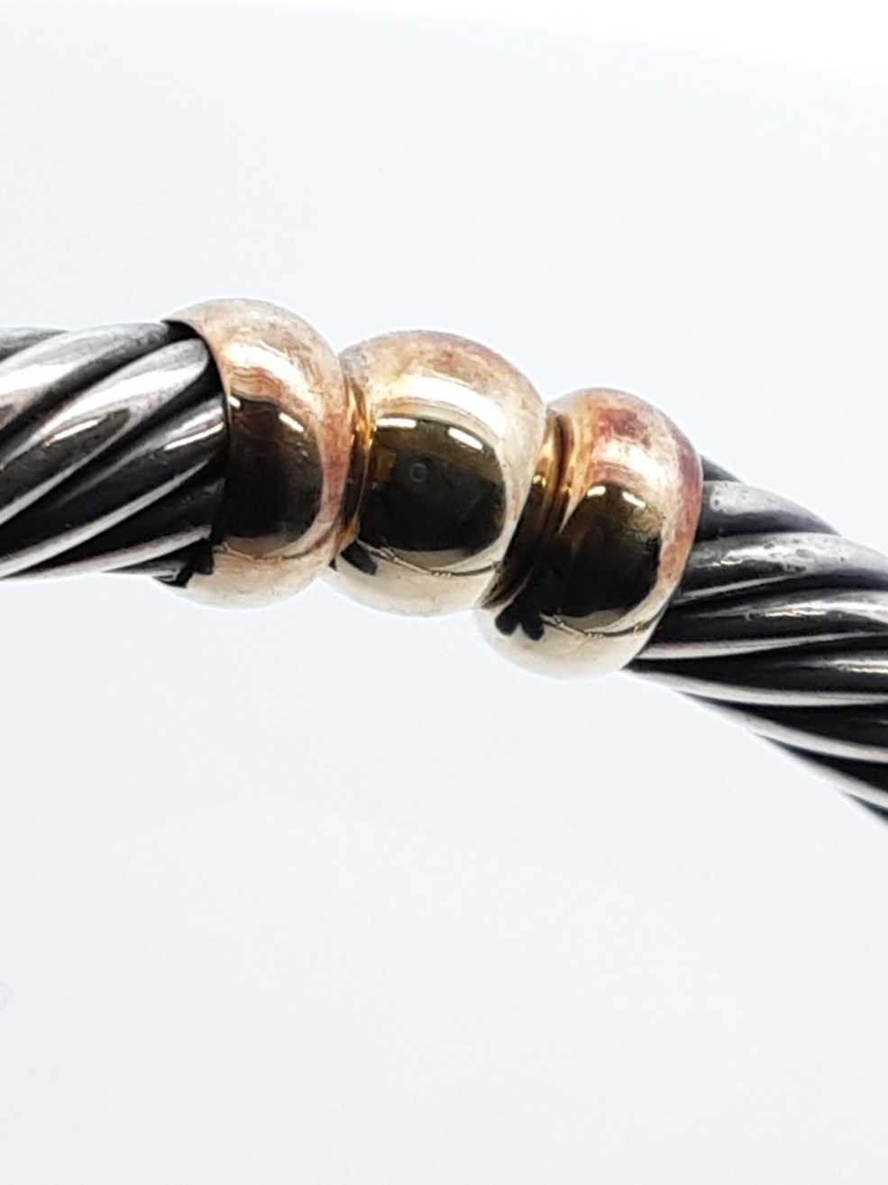 David Yurman Metro Cable Bracelet In Sterling Silver 23.6g 6.5 Inch Fw0226orzdu