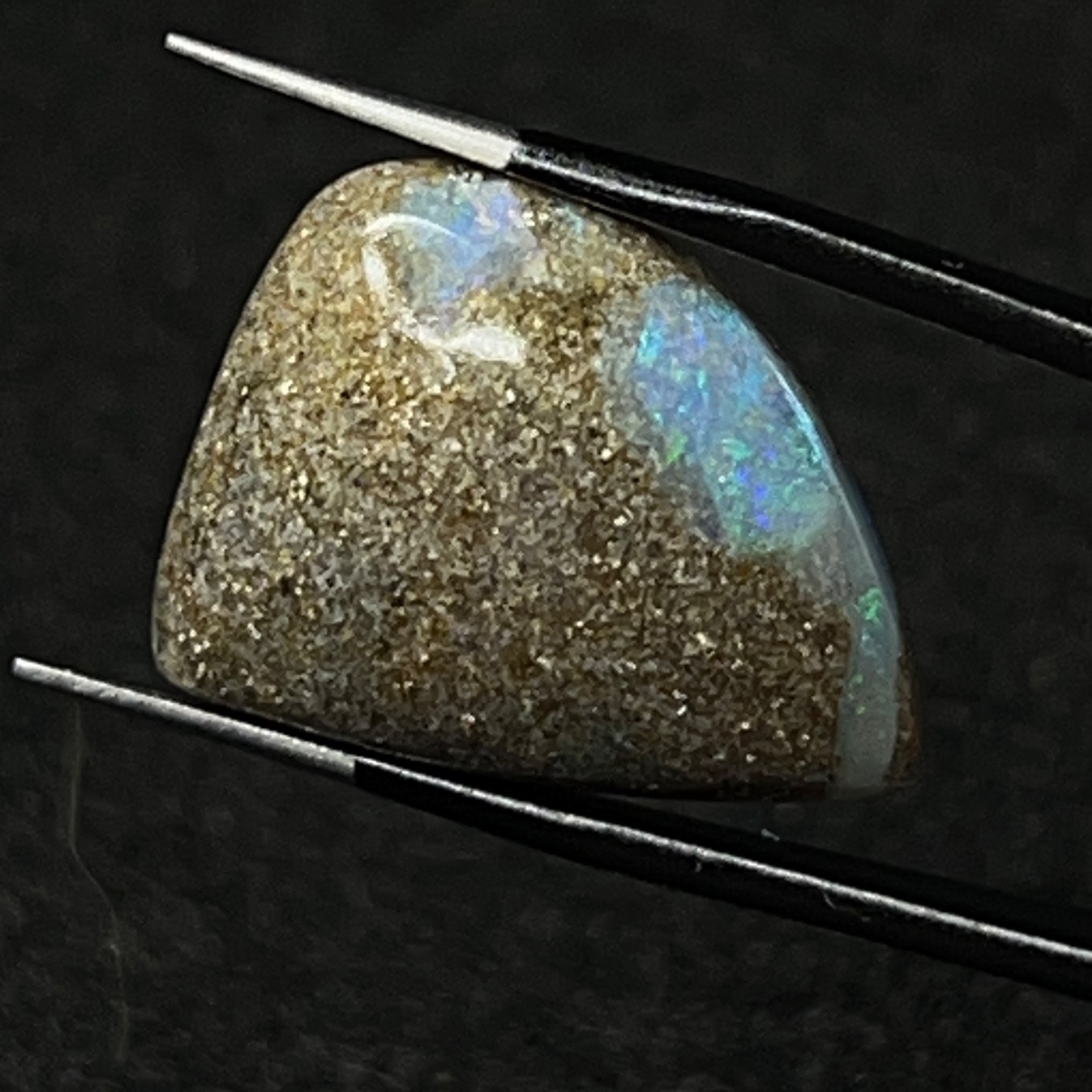 IPO-1 Brazilian opal 13.45ct 21x15x6mm strong play of colors free form