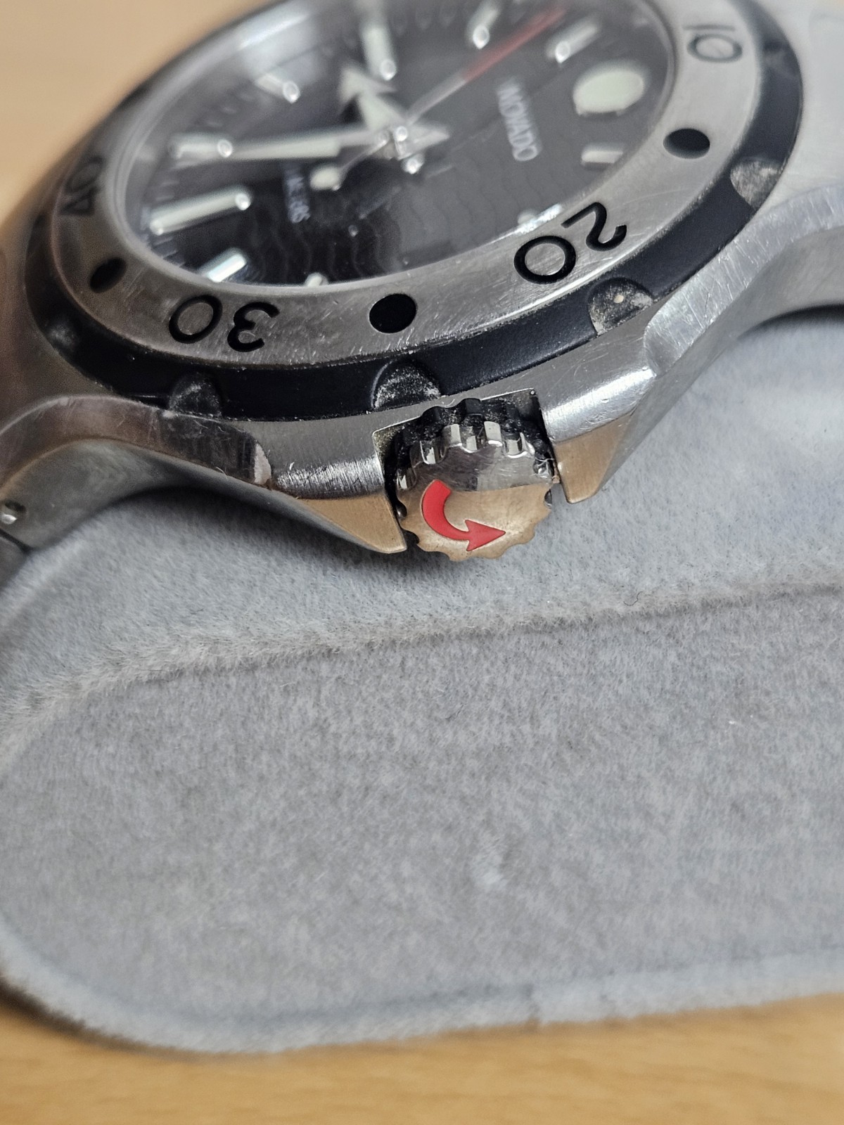 Movado Series 800 Black Dial Watch