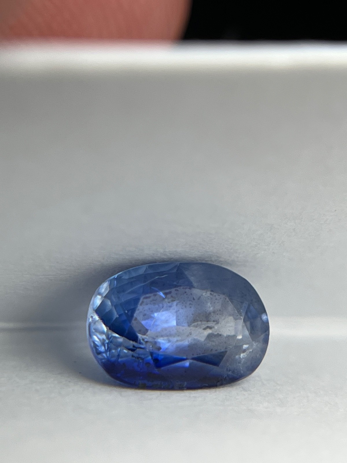 D-13 1.61 Ct Natural Blue Sapphire Oval Cushion Cut Loose Gemstone 7.84×5.37mm