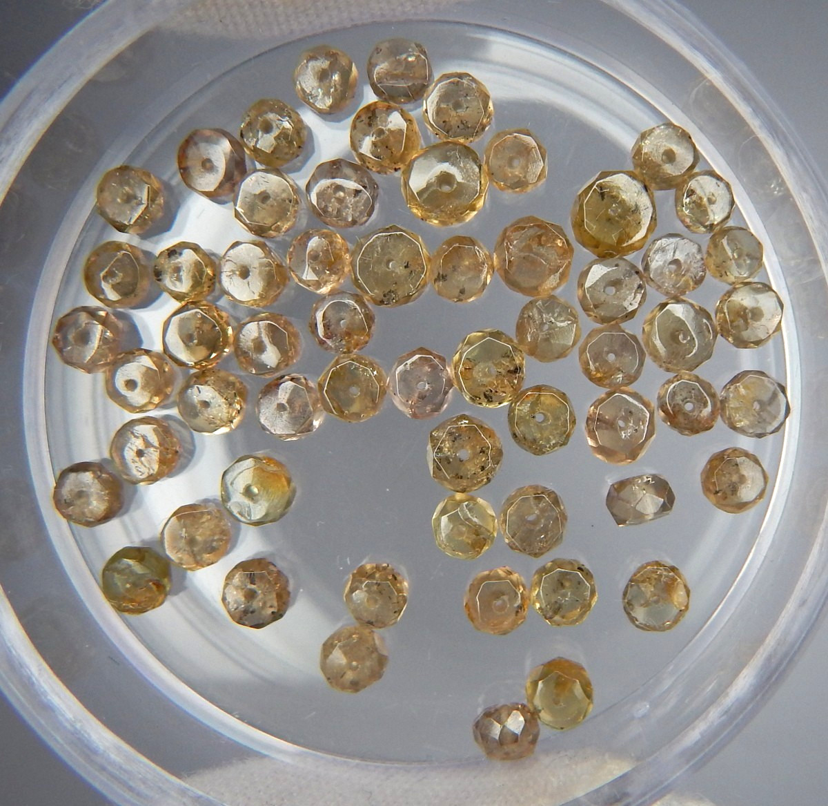 RARE 25ct Lot of 62 Color Change Garnet Natural Mined Unheated Faceted Beads