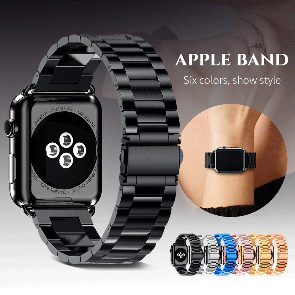 Metal Watch Band Strap With Soft Case For Apple Watch Series 9 8 7 6 5 4 3 SE 49