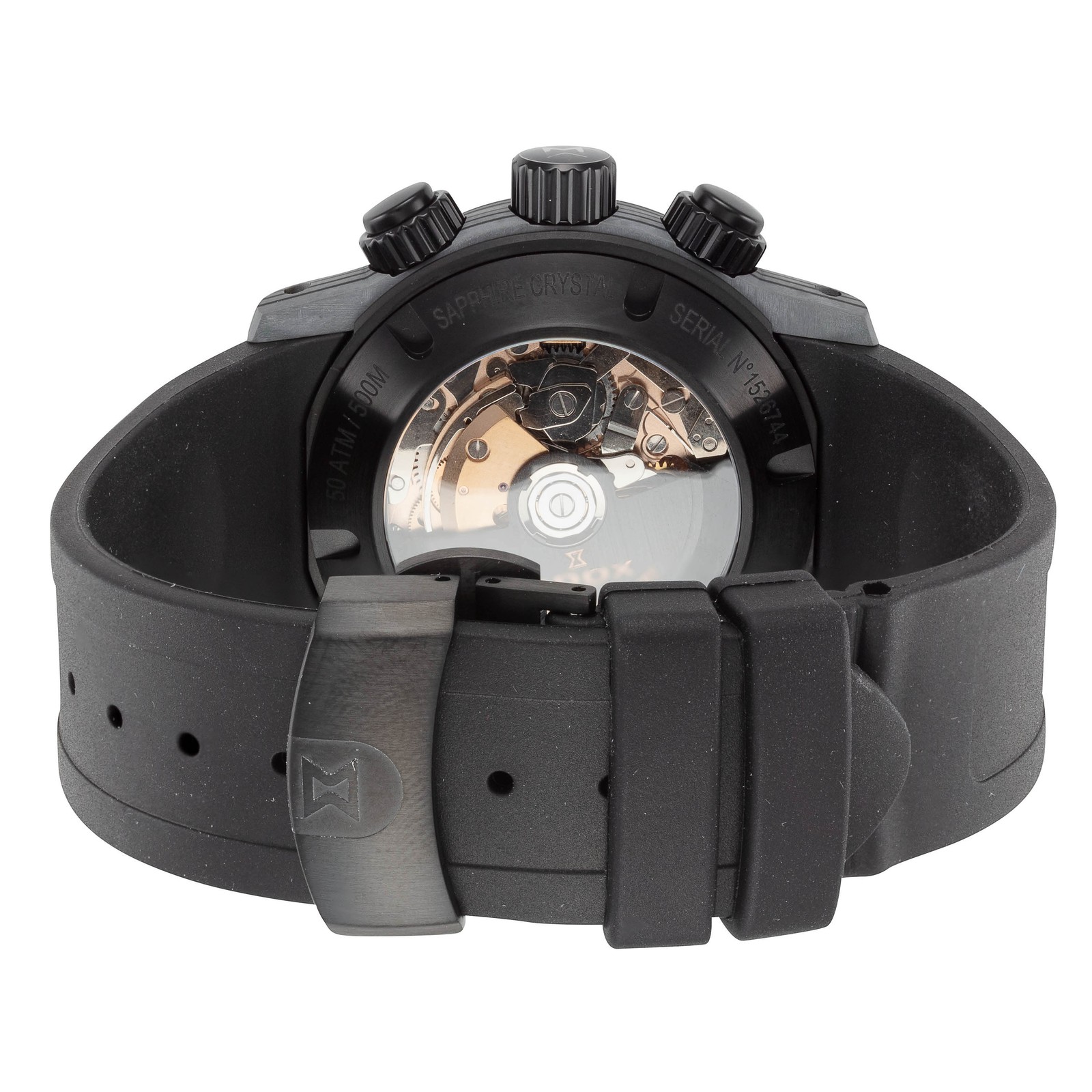 Edox Men’s CO-1 45mm Automatic Chronograph Watch 01125-CLNGN-NING