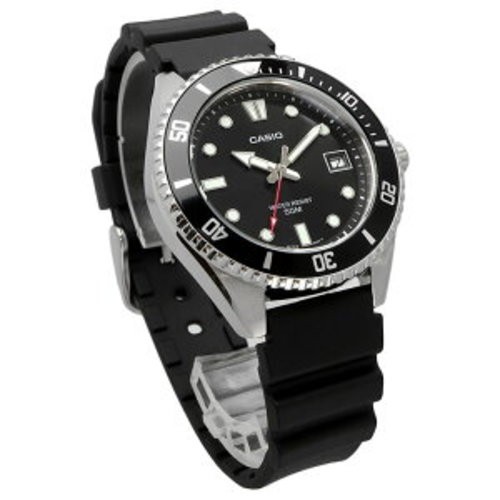 New CASIO MDV-10-1A1 Standard Men’s Analog Black Casual 50M Water Resistant